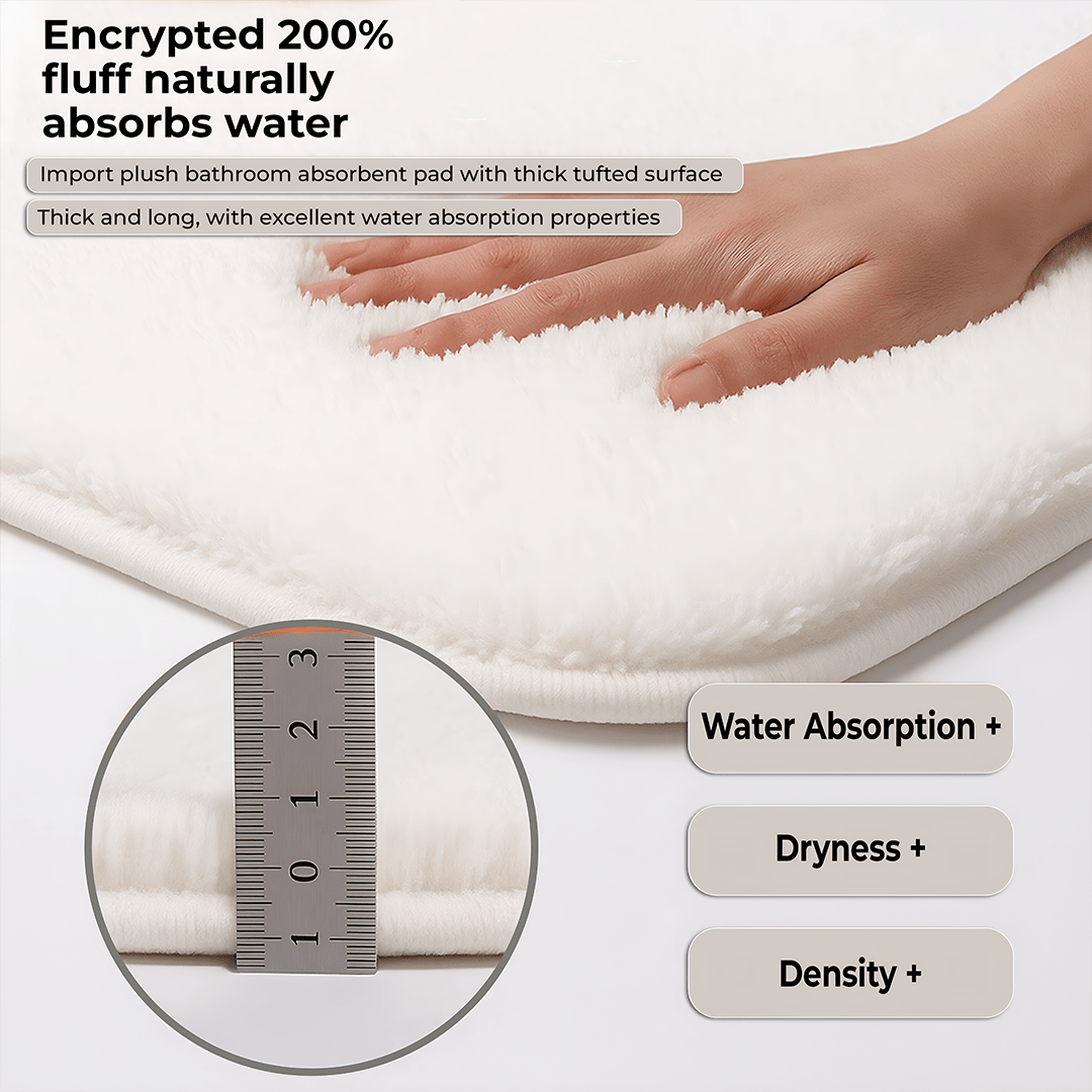 Premium Luxury Thick Bathroom Rug - ShowerBlast